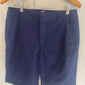 GAP Men's Dark Navy Flat-Front Chino Shorts